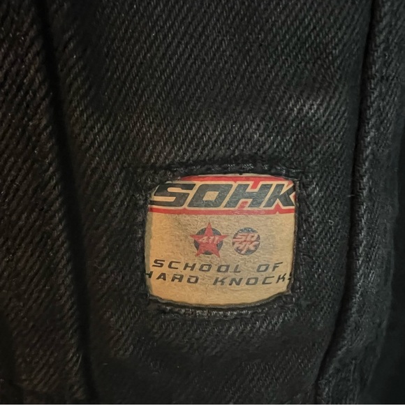Y2K School Of Hard Knock SOHK Black Bomber Jacket with BOLO Urban Graphic Men L - Picture 4 of 10